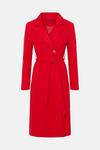Wallis Red Button Belted Wrap Coat thumbnail 5