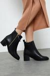 Wallis Apricot Stack Heel Ankle Boots thumbnail 1
