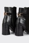Wallis Wide Fit Angel Buckle Detail Heeled Ankle Boots thumbnail 4