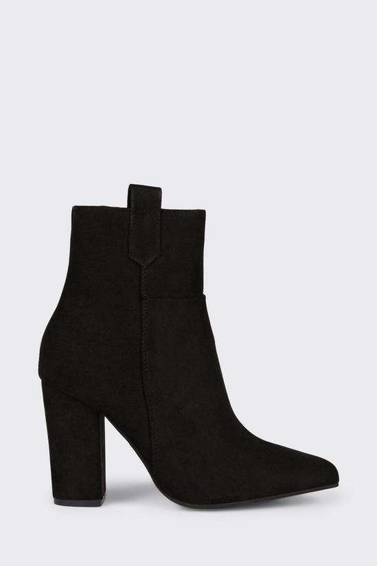 Wallis Wide Angelique Side Tab Detail Heeled Ankle Boots 2
