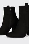 Wallis Wide Angelique Side Tab Detail Heeled Ankle Boots thumbnail 3