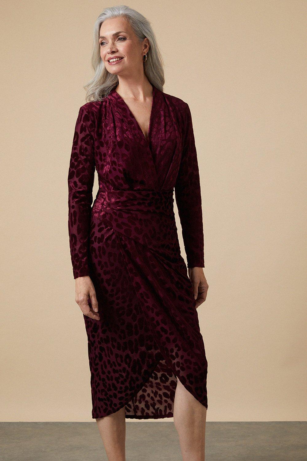 Dvf animal devore wrap dress sale