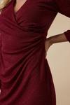 Wallis Petite Shimmer Wrap Dress thumbnail 4