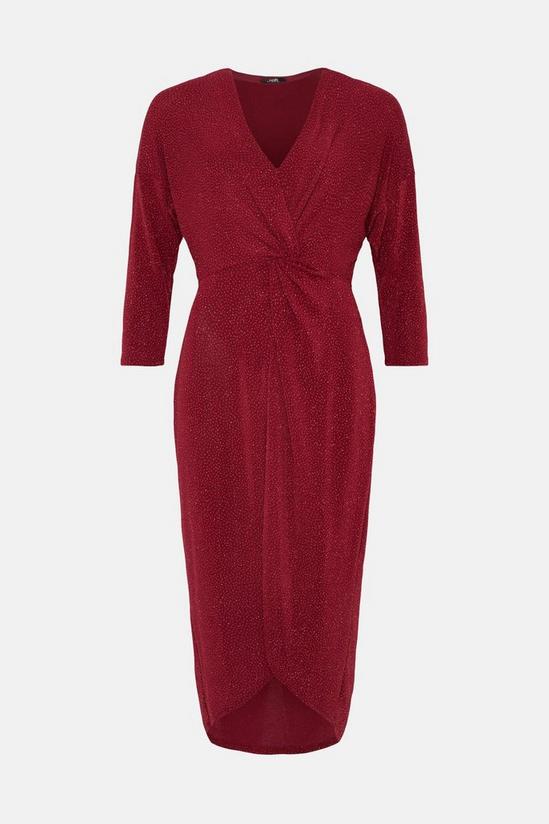 Wallis Red Knot Front Dress 5