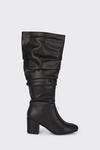 Wallis Wide Fit Kiss Ruched Long Boots thumbnail 2