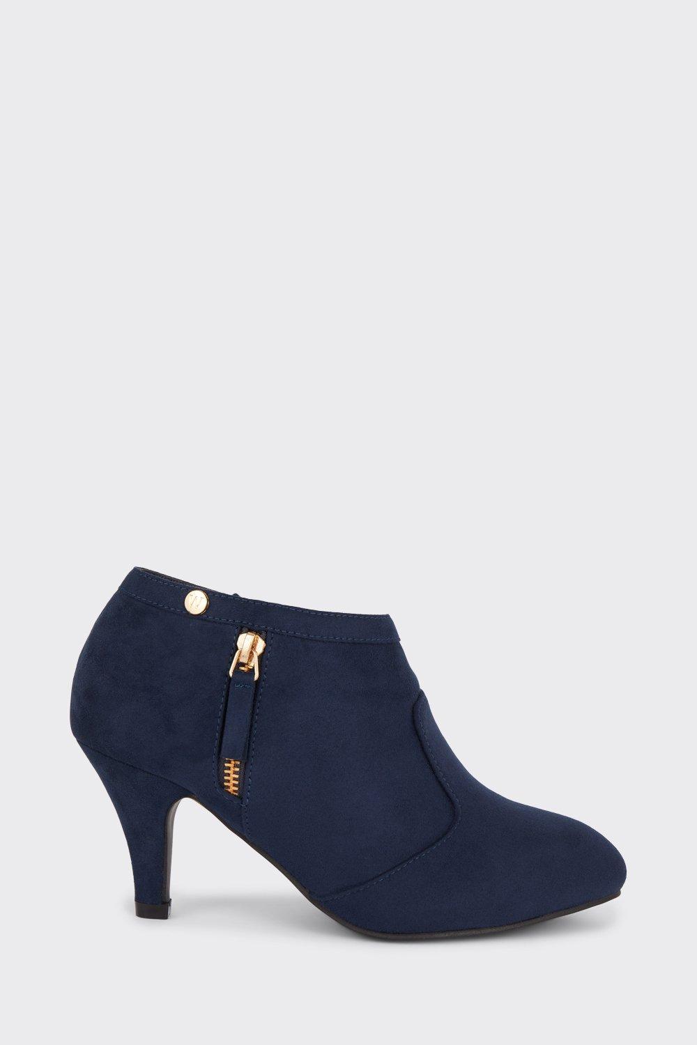 Wallis navy shop ankle boots