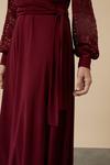 Wallis Sequin Wrap Lace Sleeve Midi Dress thumbnail 4