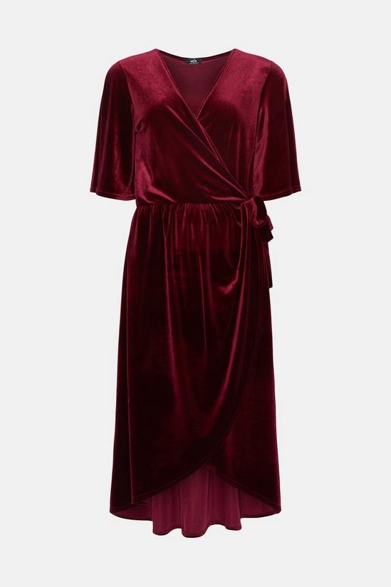 Wallis Tall Velvet Wrap Midi Dress 5