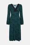 Wallis Green Abstract Lace Jersey Dress thumbnail 5