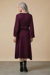 Wallis Berry Jersey Gathered Waist Dress thumbnail 3