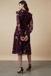 Wallis Berry Floral Frill Detail Shirred Cuff Dress thumbnail 3