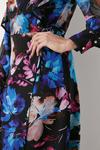 Wallis Multi Large Floral Ruffle Front Wrap Midi Dress thumbnail 6