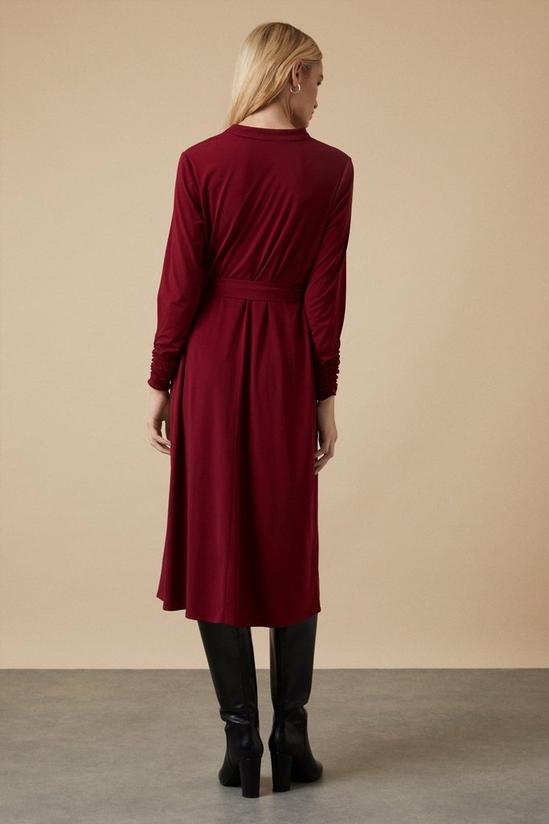 Wallis Berry Jersey Belted Shirt Dress 3