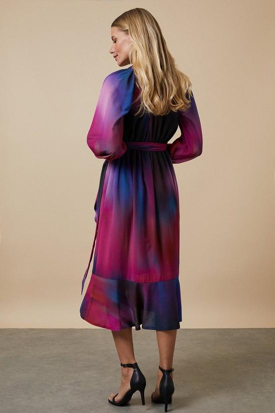 Wallis Petite Purple Ombre Wrap Dress 3