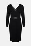 Wallis Tailored Black Pu Midi Dress thumbnail 5