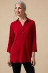 Wallis Red Jersey Pocket Shirt thumbnail 1