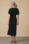 Wallis Shimmer Wrap Angel Sleeve Midi Dress thumbnail 3