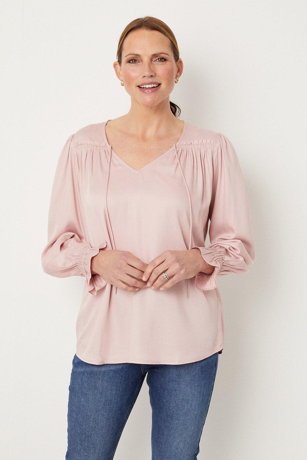 dusty pink blouses