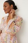 Wallis Pink Paisley Patchwork Wrap  Midi Dress thumbnail 4