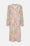Wallis Pink Paisley Patchwork Wrap  Midi Dress thumbnail 5