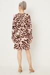 Wallis Pink Leopard Ruffle Shift Dress thumbnail 3