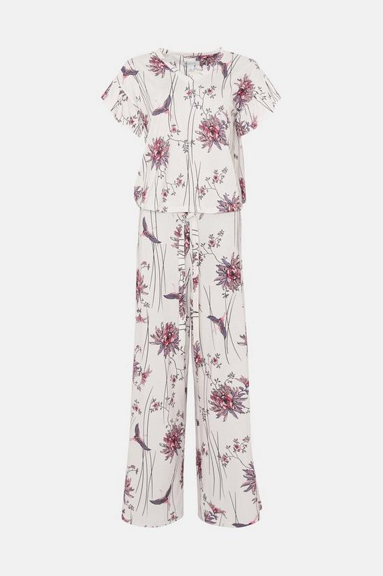 Wallis Frill Sleeve Jersey Pyjamas 5