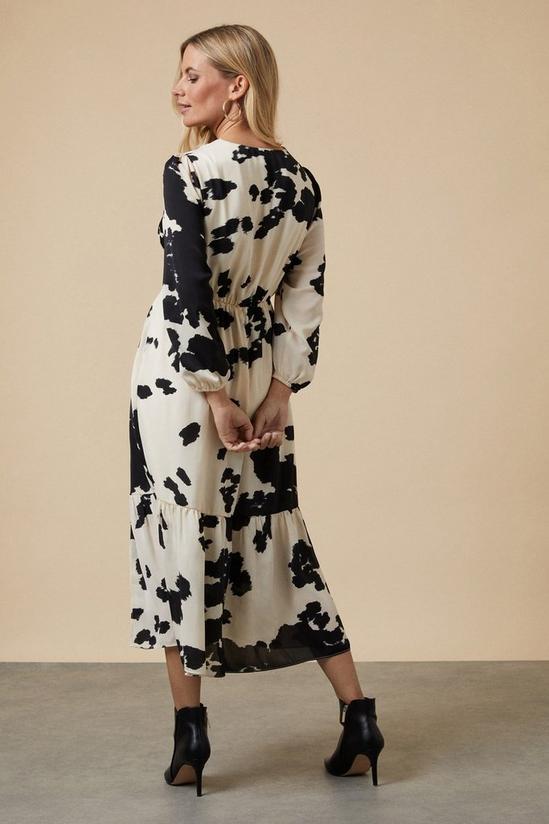 Wallis Petite Cow Print Wrap Midi Dress 3