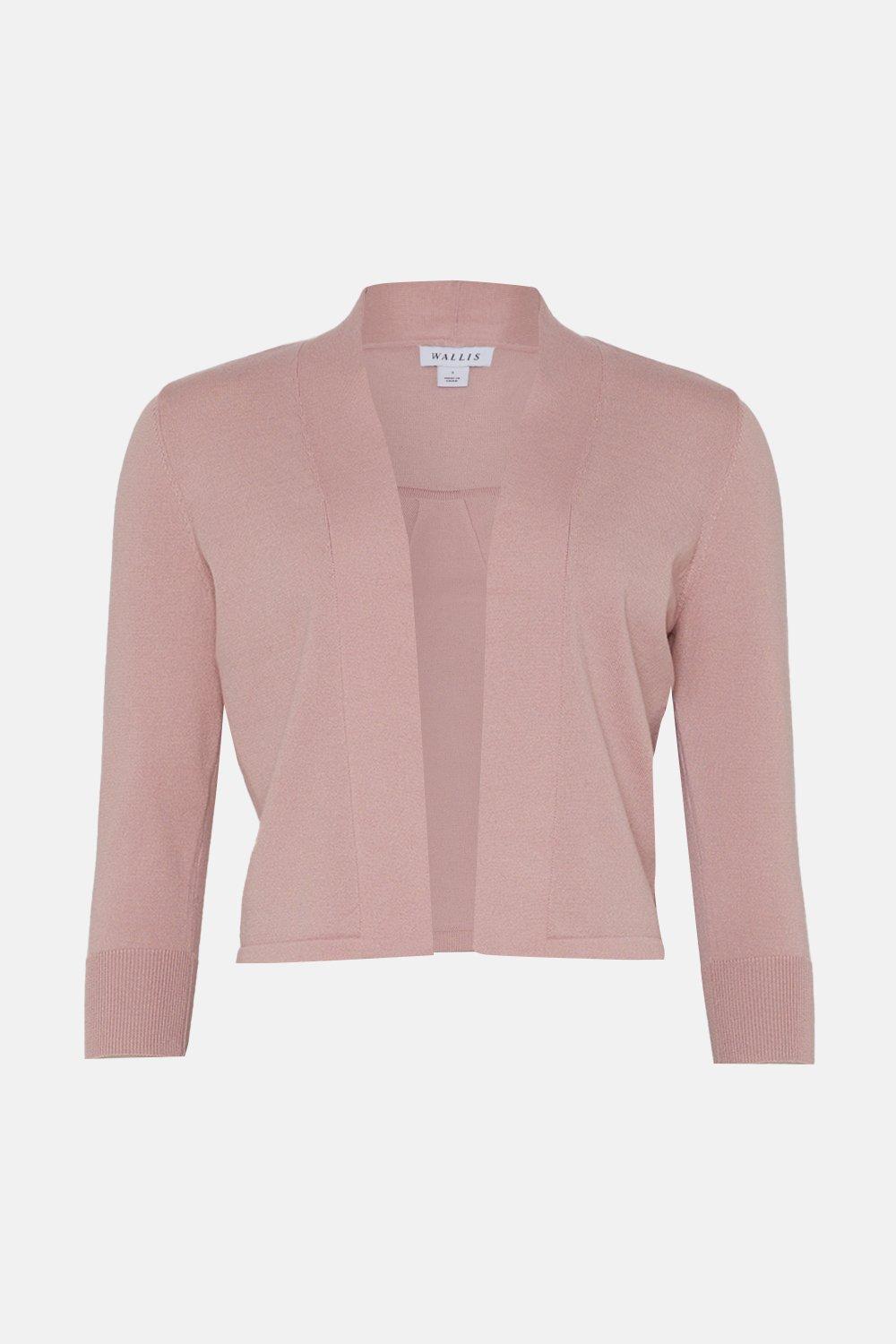 Light pink outlet shrug cardigan