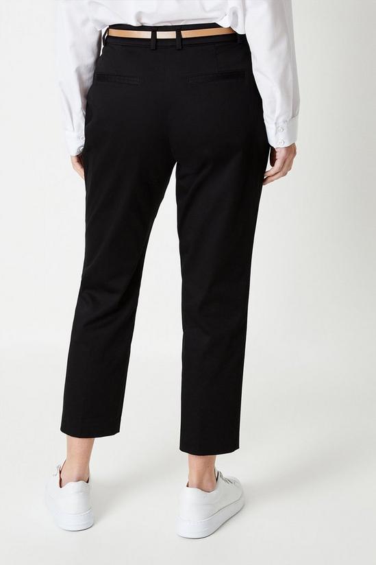Wallis Petite Stretch Cigarette Belted Trousers 3