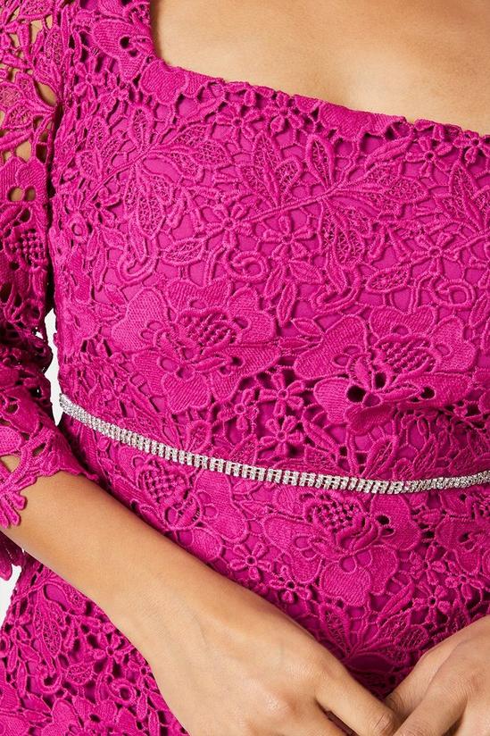 Wallis Petite Lace Embellished Waist Midi Dress 2