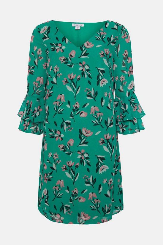 Wallis Green Floral Print Shift Dress 5