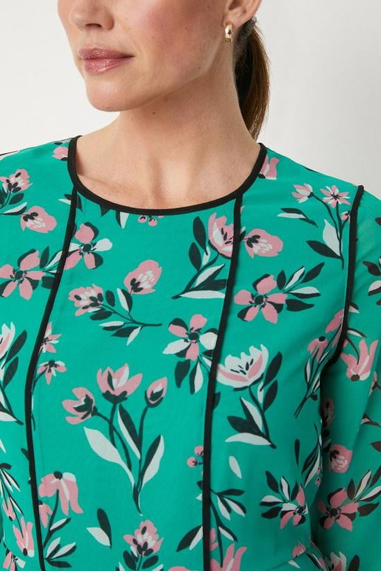 Wallis Green Floral Print Midi Dress 6