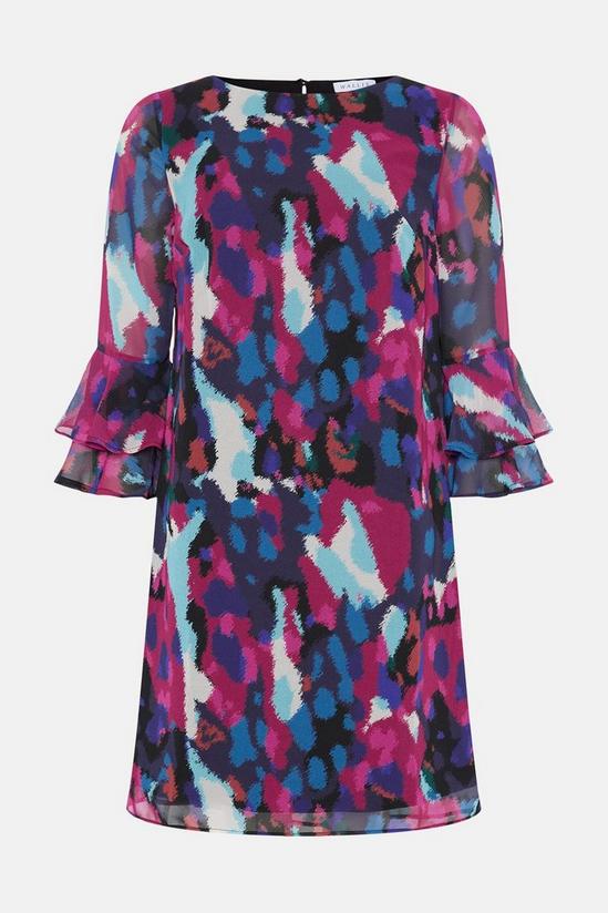 Wallis Pink Abstract Fluted Shift Dress 5
