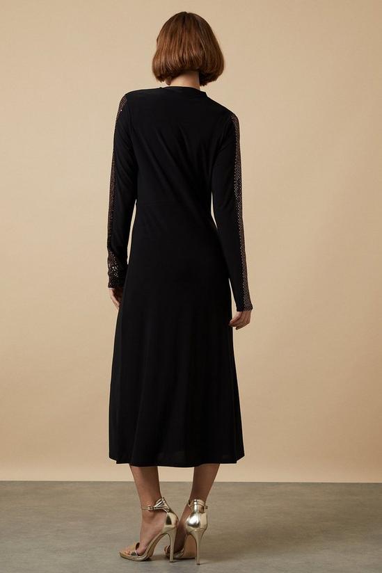Wallis Tall Sequin Insert High Neck Midi Dress 3