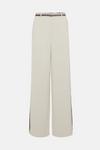 Wallis Ivory Side Stripe Belted Wide Leg Trousers thumbnail 5
