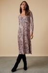 Wallis Pink Fleck Jersey Midi Dress thumbnail 1