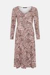 Wallis Pink Fleck Jersey Midi Dress thumbnail 5