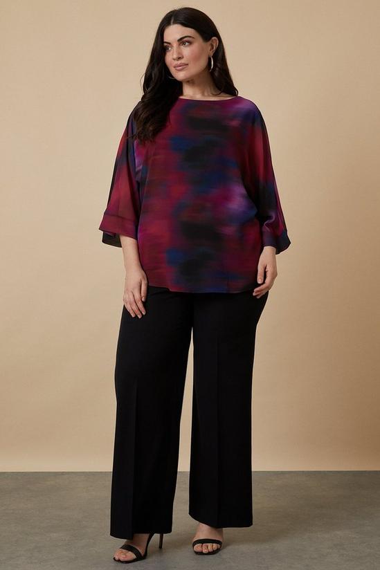 Wallis Curve Berry Ombre Overlayer Top 2
