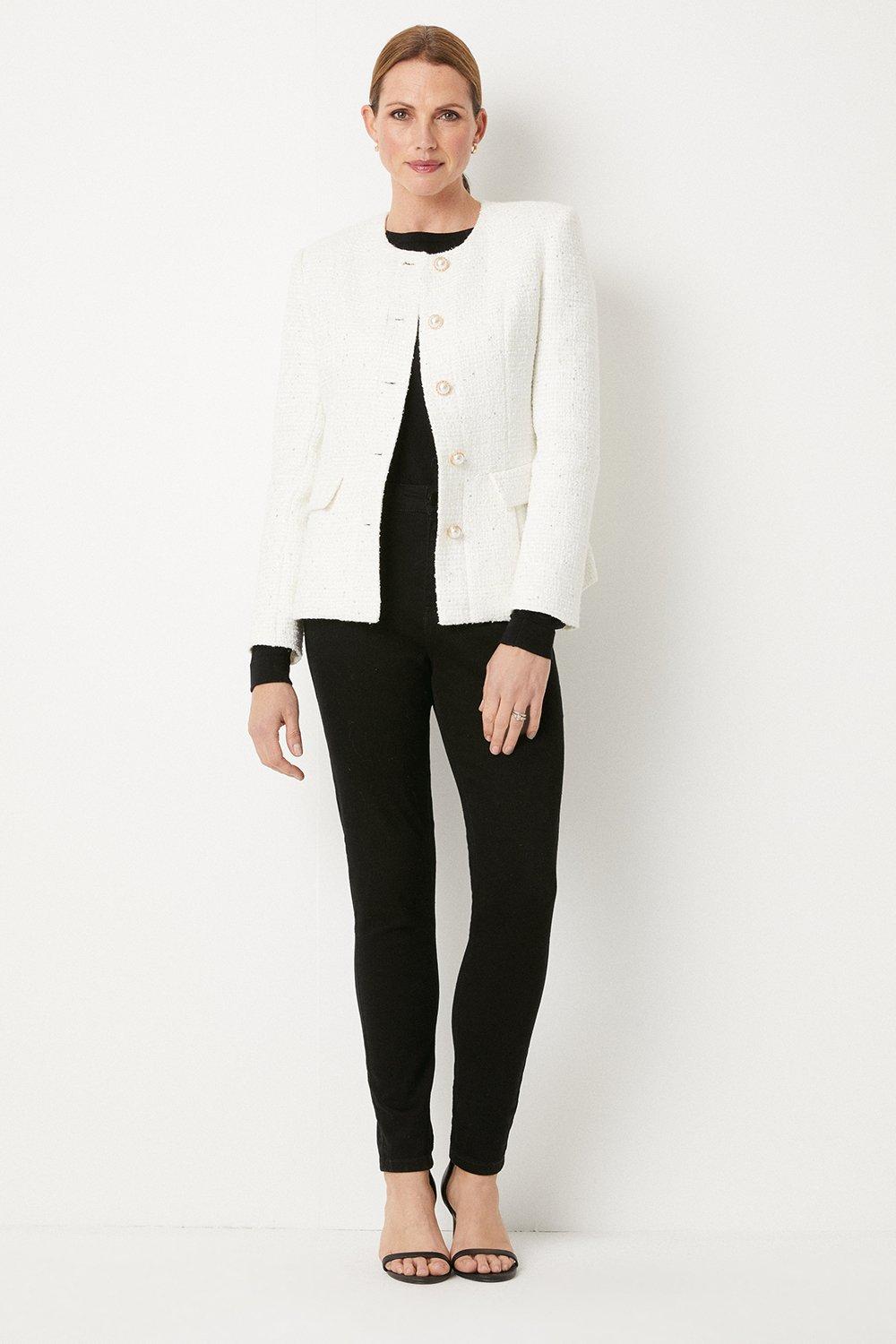 Wallis ivory hot sale cropped jacket