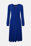 Wallis Blue Jersey Wrap Midi Dress thumbnail 5