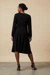 Wallis Black Jersey Wrap Midi Dress thumbnail 3