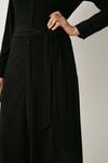 Wallis Petite Black Pocket Detail Belted Shirt Dress thumbnail 6