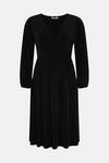 Wallis Petite Black Jersey Wrap Midi Dress thumbnail 5