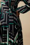 Wallis Tall Green Geo Jersey Wrap Midi Dress thumbnail 6