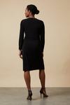 Wallis Black Buckle Jersey Wrap Midi Dress thumbnail 3