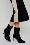 Wallis Asia Folded Pointed Heeled Ankle Boots thumbnail 1