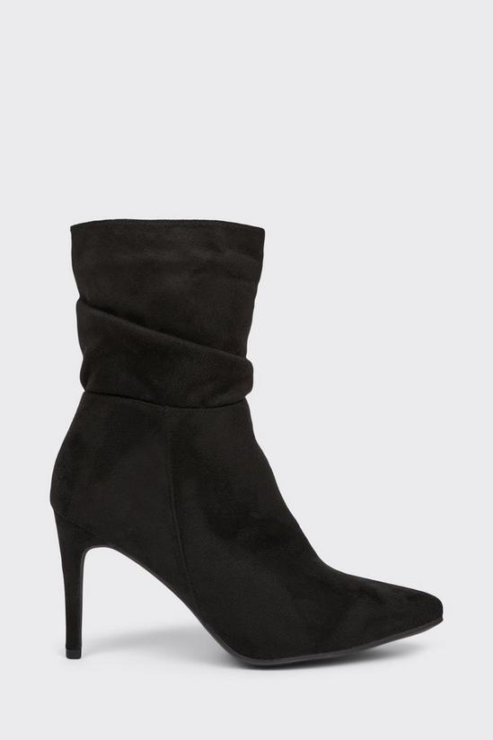 Wallis Asia Folded Pointed Heeled Ankle Boots 2