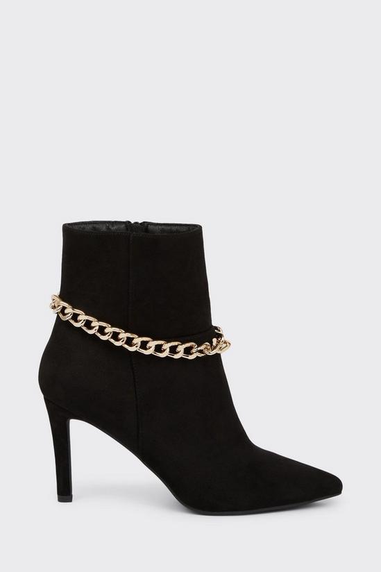 Wallis Moriah Chain Detail Heeled Ankle Boots 2
