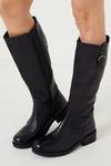 Wallis Leather Winnie Buckle Detail Knee High Boots thumbnail 1