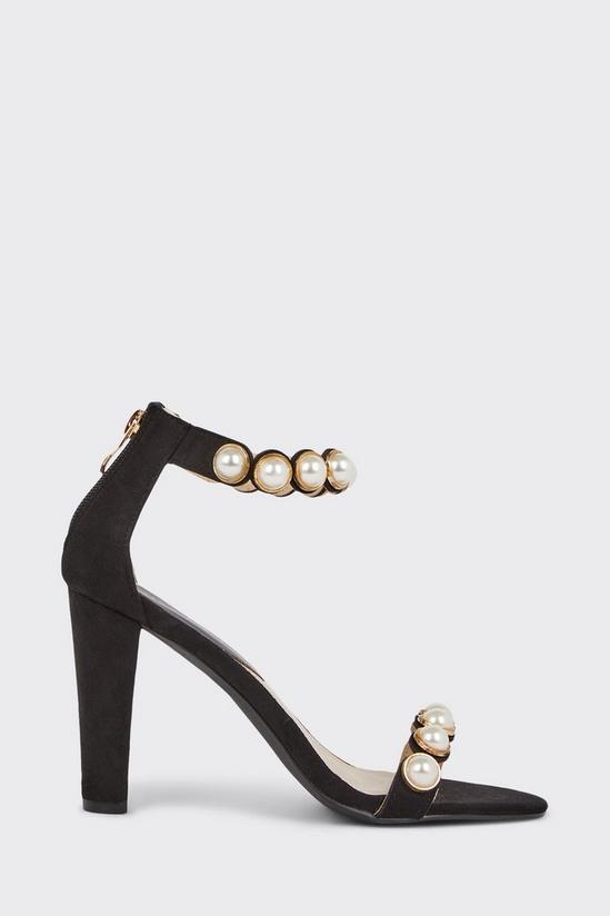 Wallis Samba Pearl Detail Heeled Sandals 2